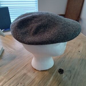 Dockers Gray 100% Wool Vintage Cabbie Newsboy Flat Cap Hat